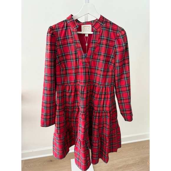 NWT Sail to Sable Highlands Dress in Red Plaid - Picture 2 of 7